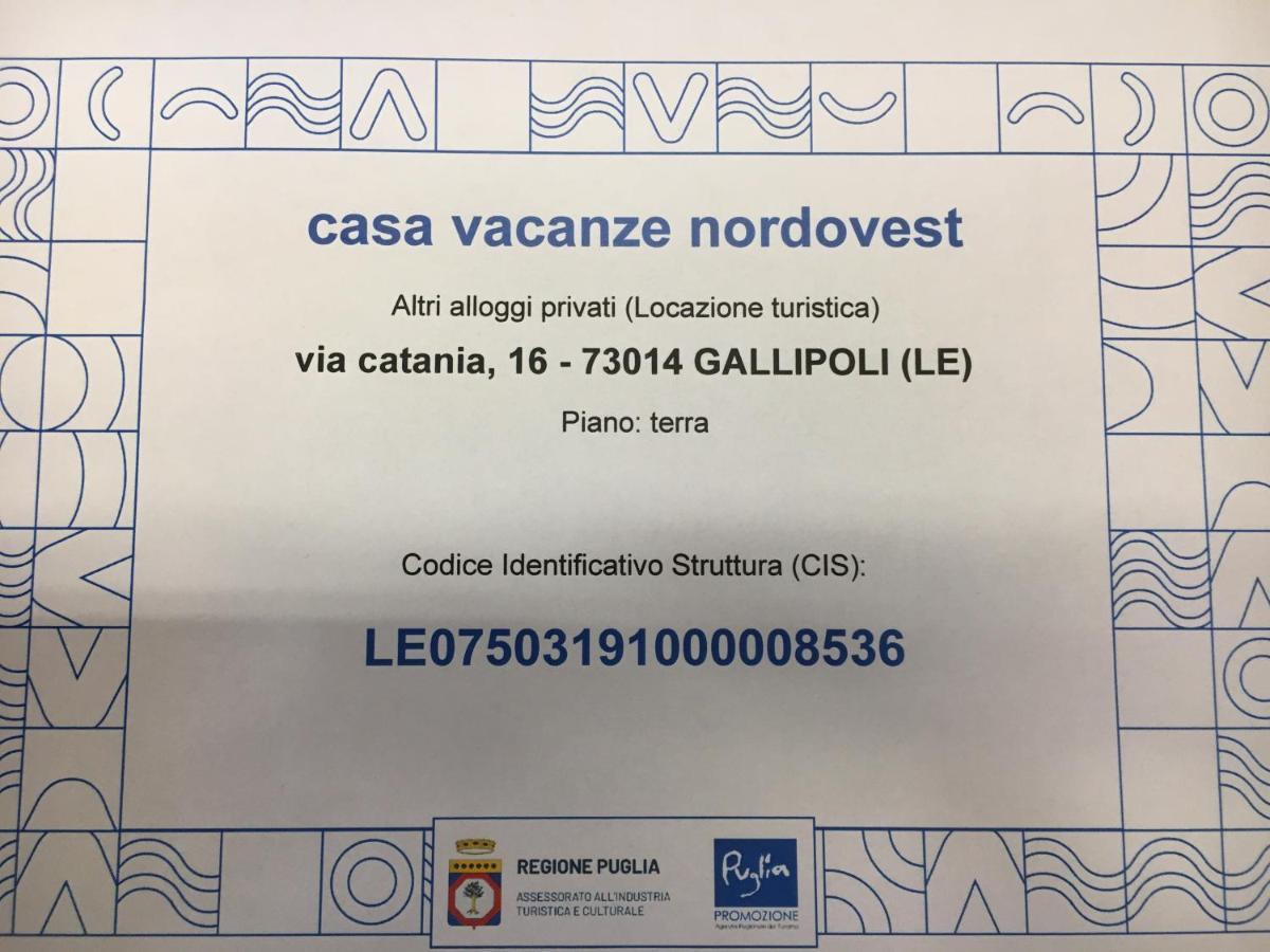 Casa Vacanze Nord-Ovest Gallipoli Dış mekan fotoğraf